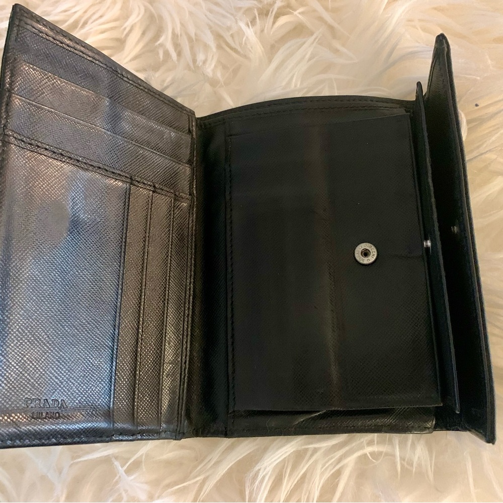 Prada Trifold Wallet Authentic Unisex